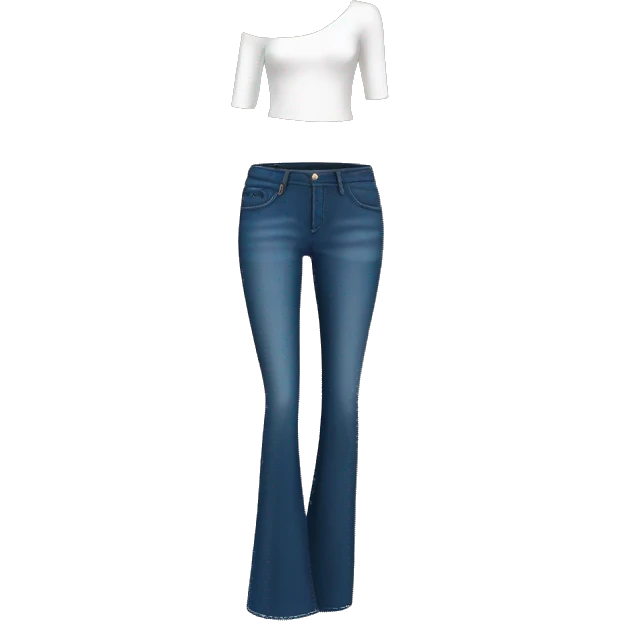 Women’s flare jeans  emoji