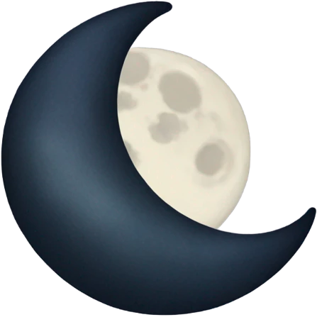 Crescent moon emoji