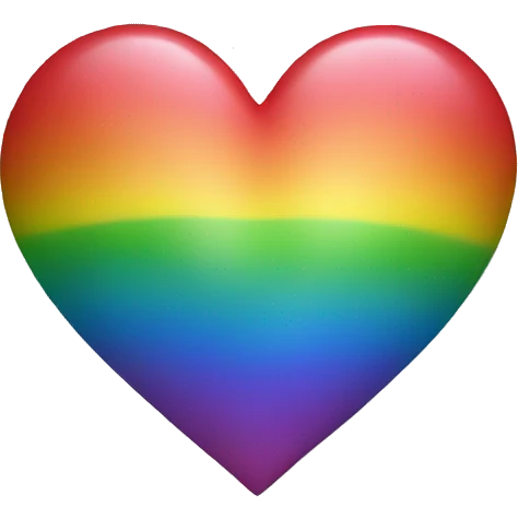 rainbow heart  emoji