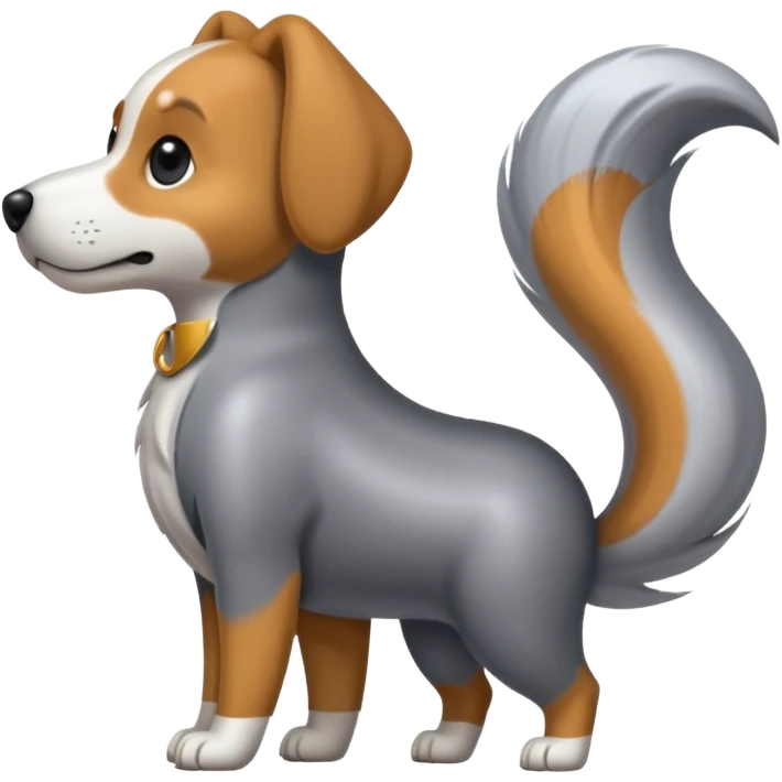 
dog's iron tail emoji