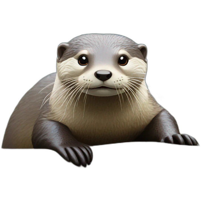 Loutre sur tortu emoji