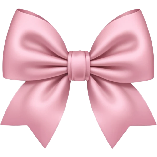 super pale pink bow as confeetti emoji