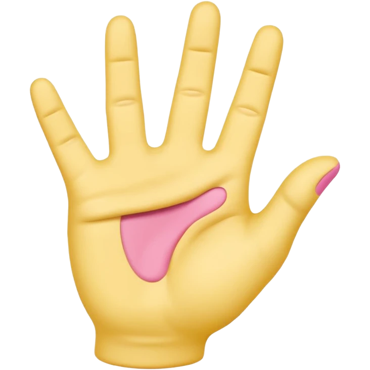 2 in the pink 1 in the stink yellow hand emoji emoji