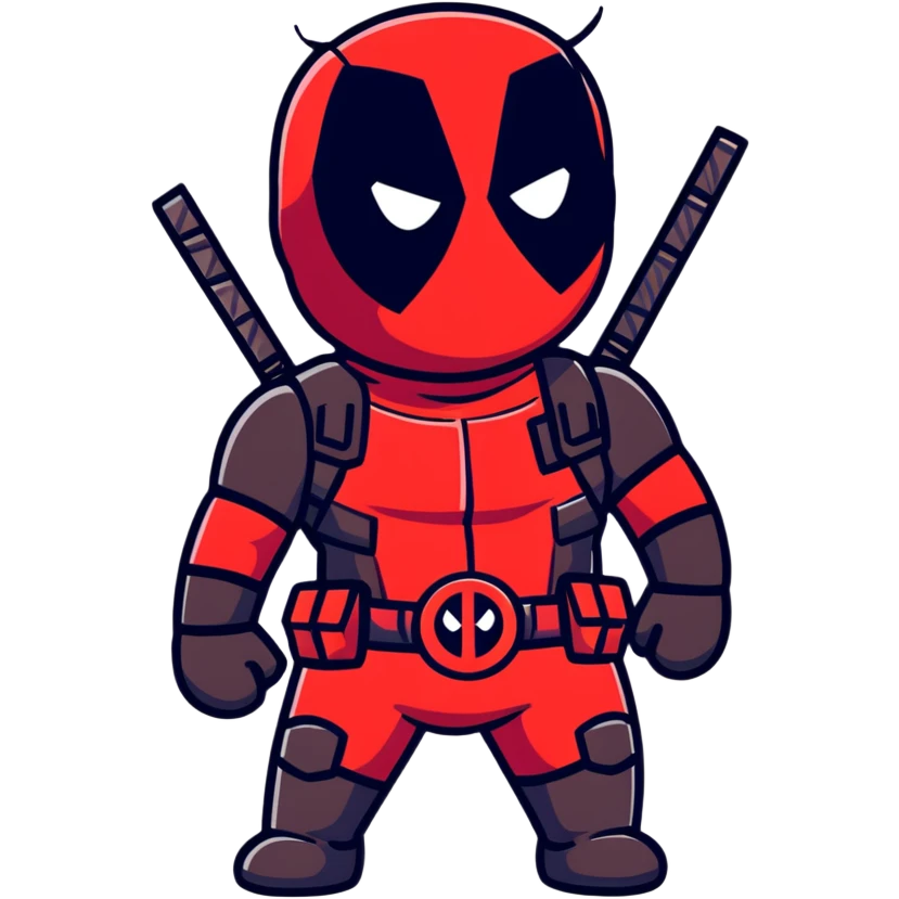deadpool superhero emoji