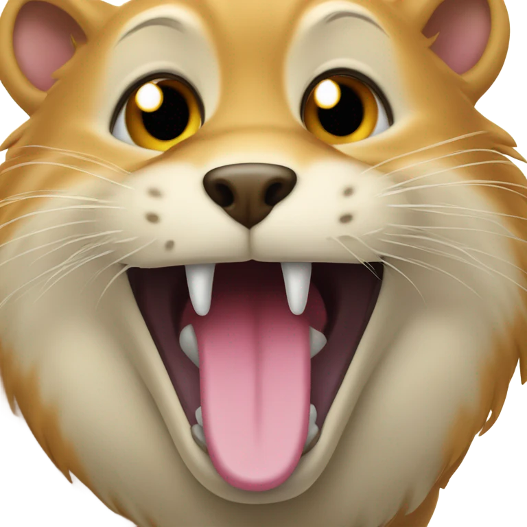 Long tongue emoji