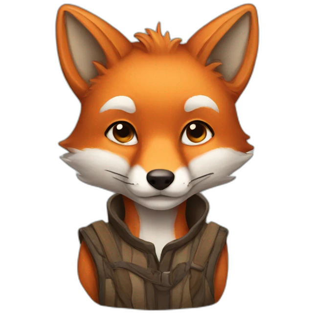 A fox emoji