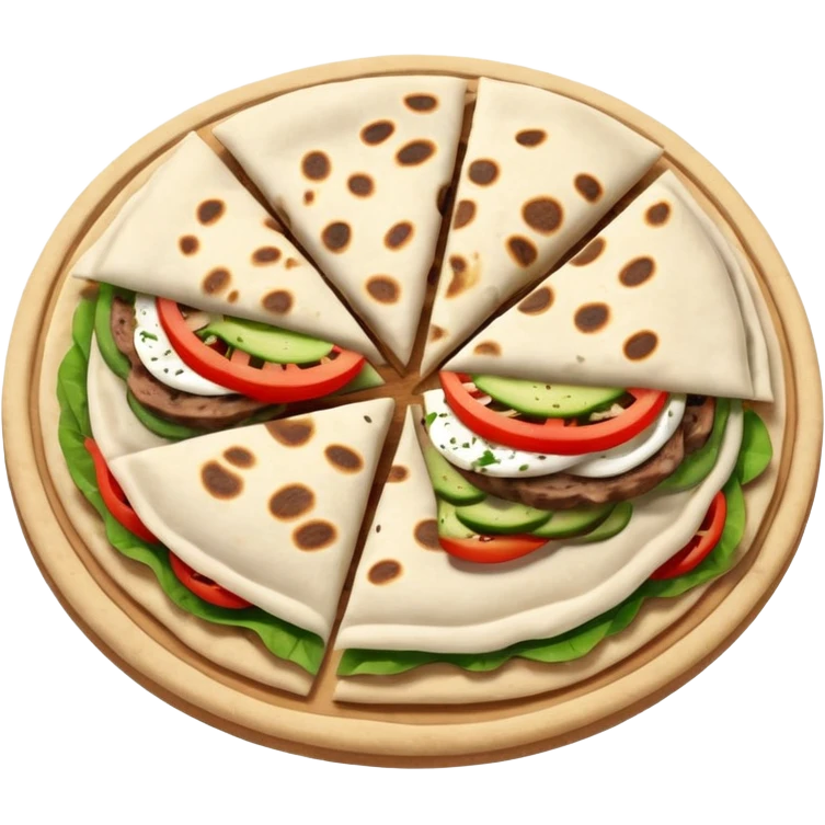 Greek gyro flatbread  emoji
