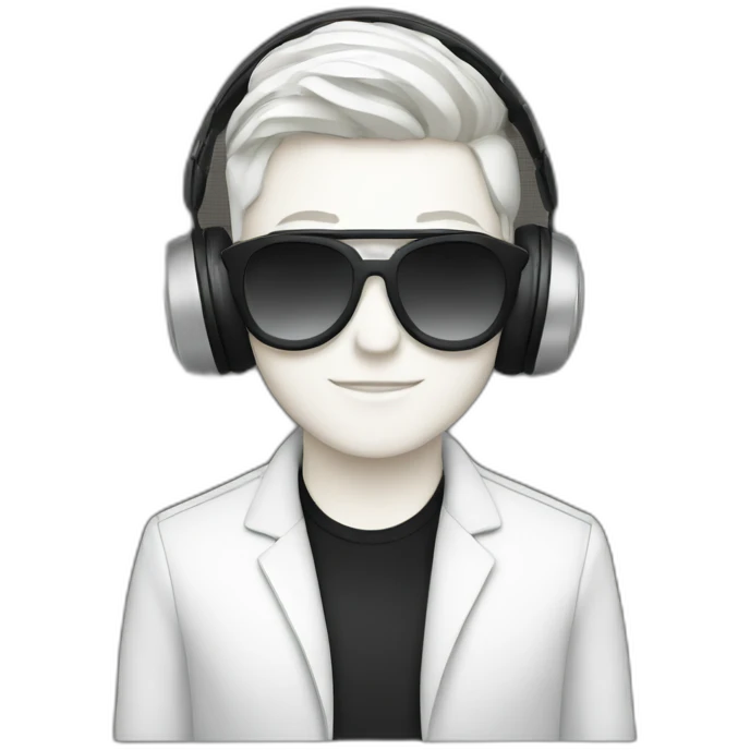 white queer dj emoji