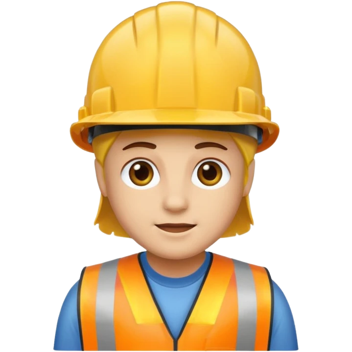 construction hat only, front facing transparent emoji