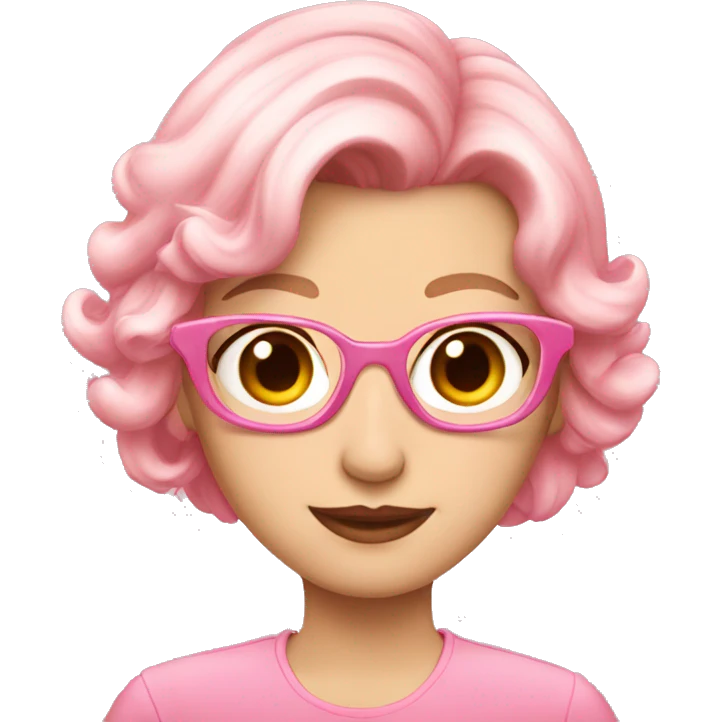 Pretty in pink emoji