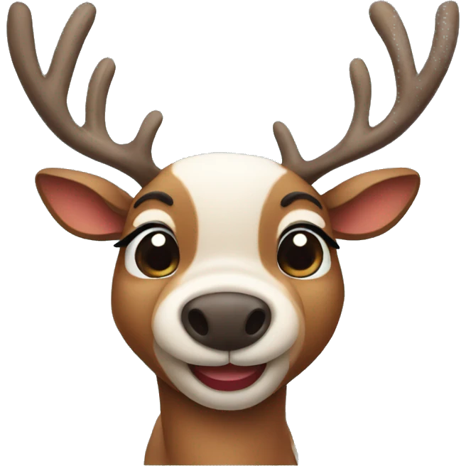 Cute reindeer  emoji