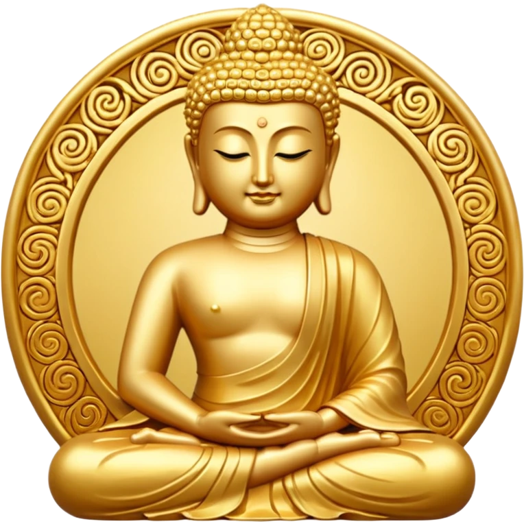 Golden Buddha emoji