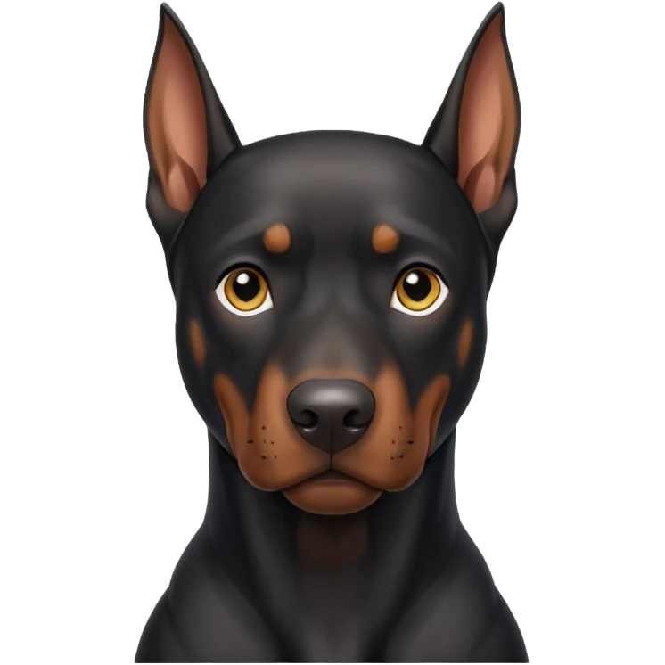 black doberman Y3 emoji