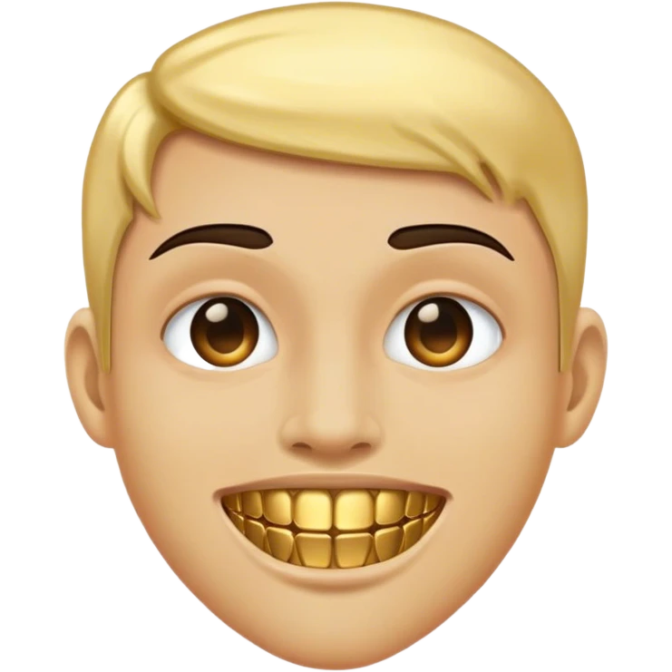 Gold grills emoji