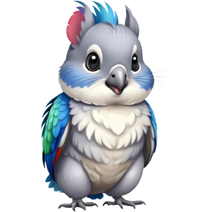 Parrot chinchilla emoji