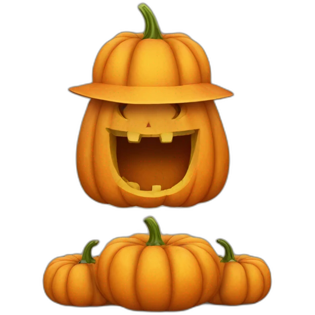 Giant recruiting pumpkin emoji