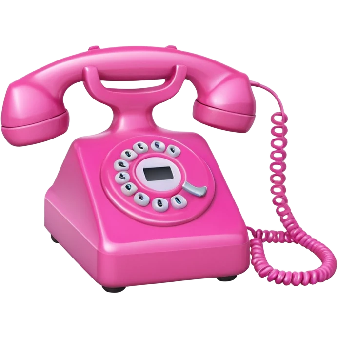 pink phone emoji