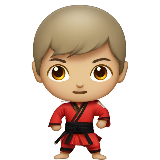Chinese Martial Artist Chibi Fac emoji