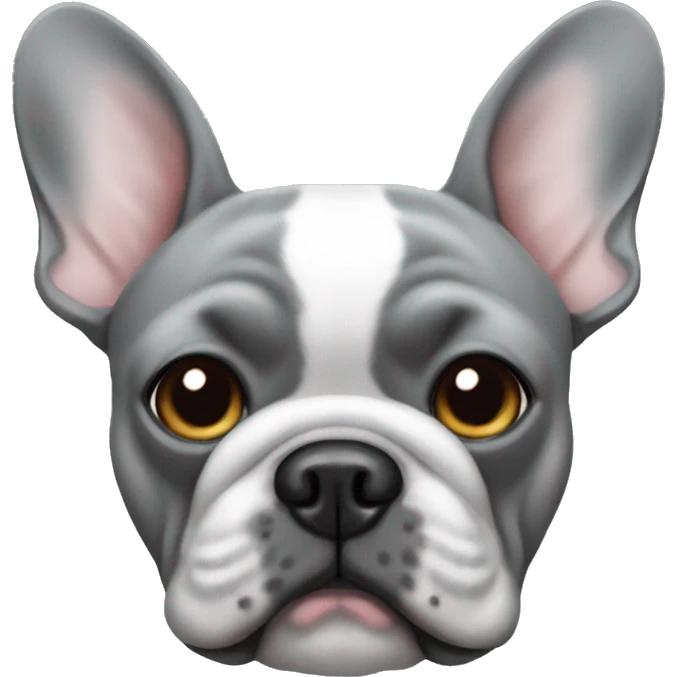 Jewish Gray French bulldog emoji