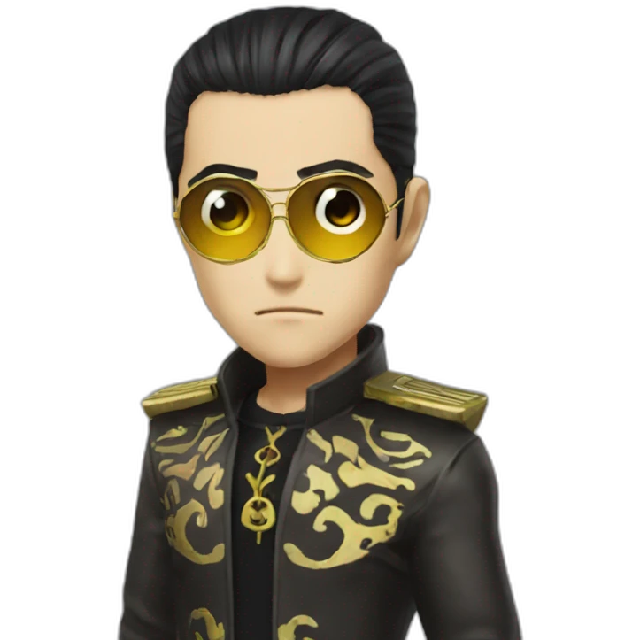 majima goro eyepatch on eye emoji emoji