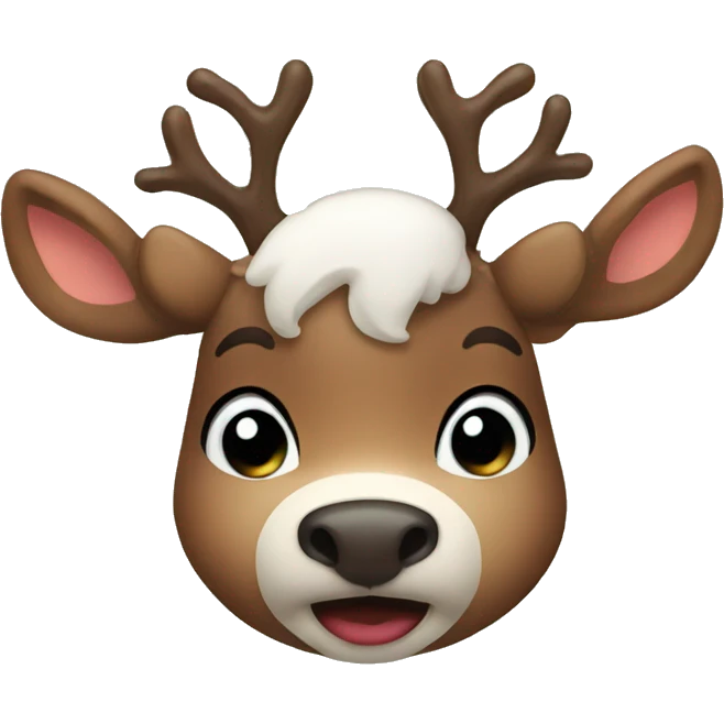 Cute reindeer emoji