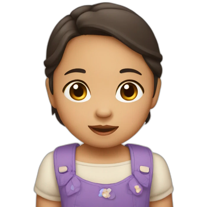 Cute Filipina Toddler emoji