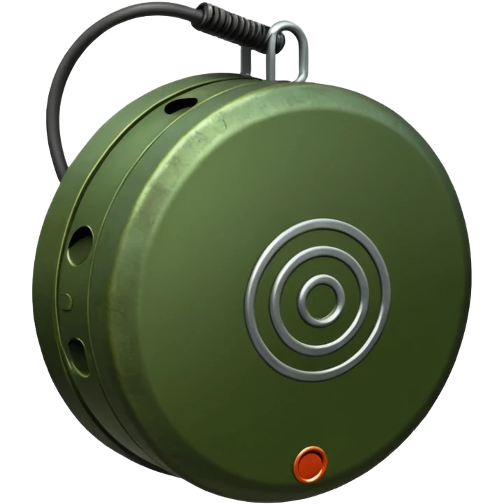 military green anti-personnel mine emoji