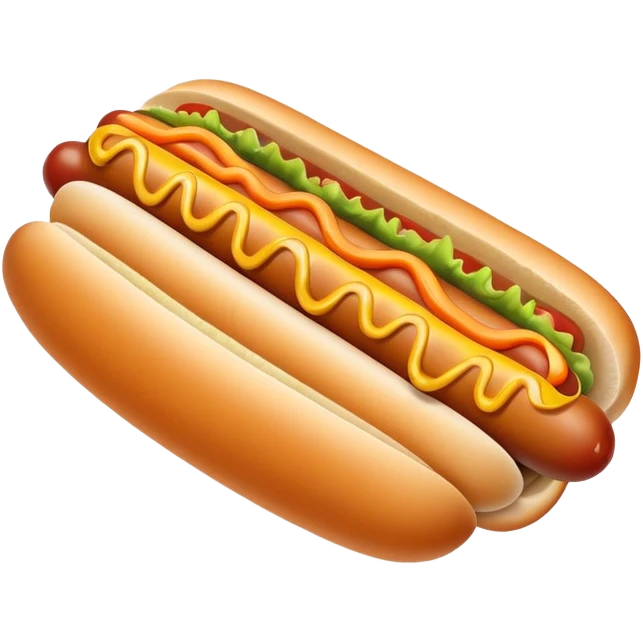 hot dog with carrots on it emoji
