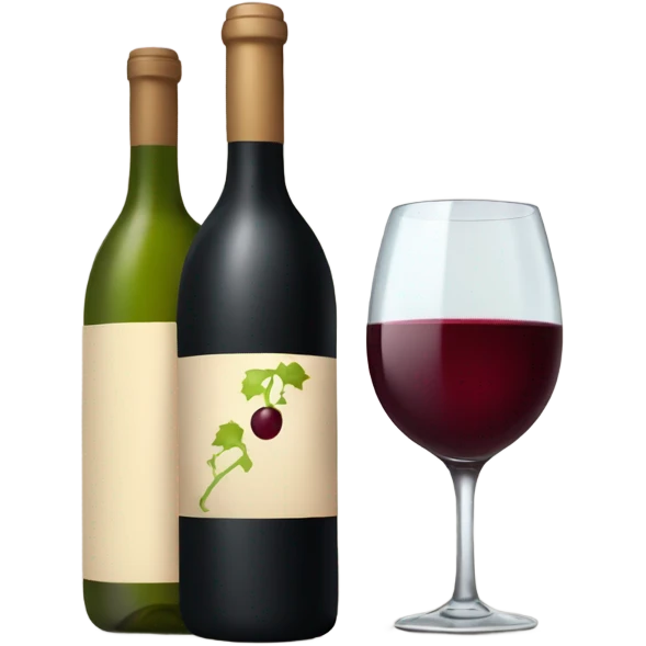wine bottle and glass emoji