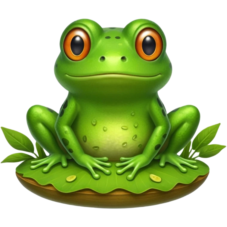 Frog pickle field emoji