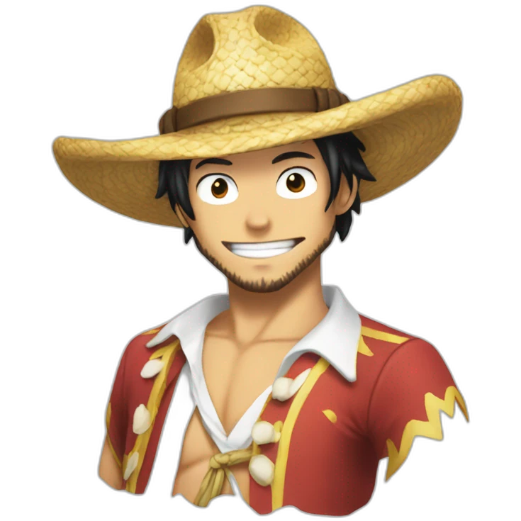 Solo el sombrero de joy boy de onepiece emoji