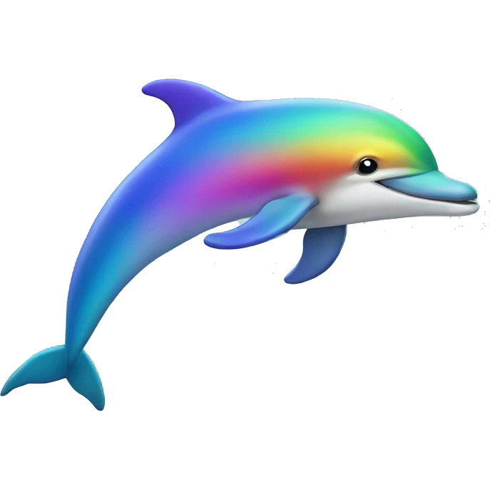 Rainbow dolphin  emoji