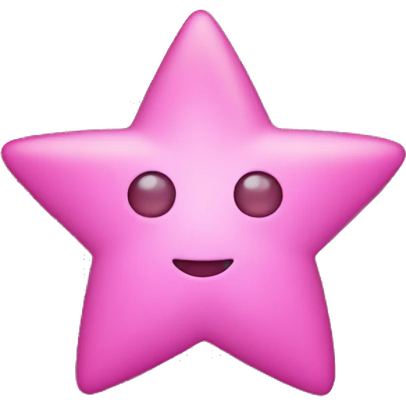 Pink star emoji