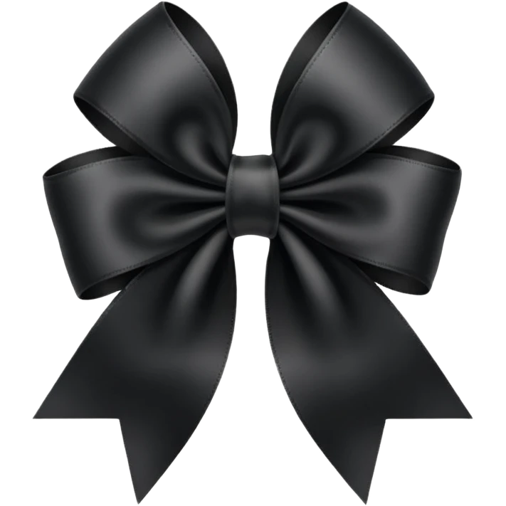 Black ribbon emoji