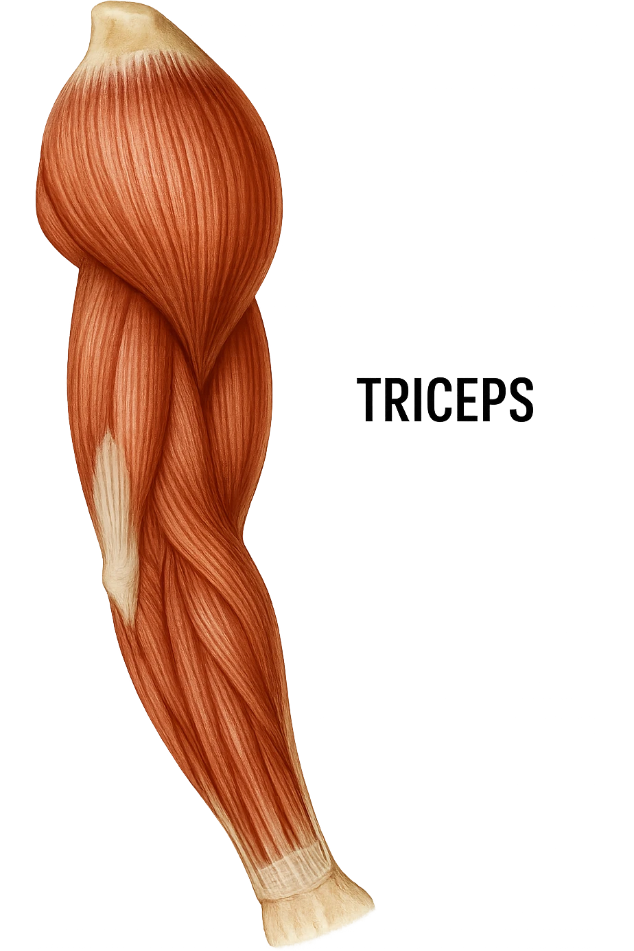 tricipite visto anatomicamente  emoji