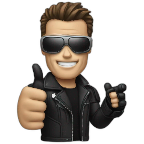 thumbs up terminator emoji