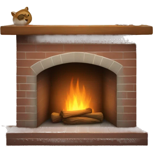 cozy fireplace emoji