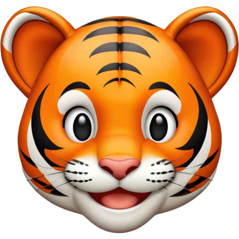 happy tiger face emoji