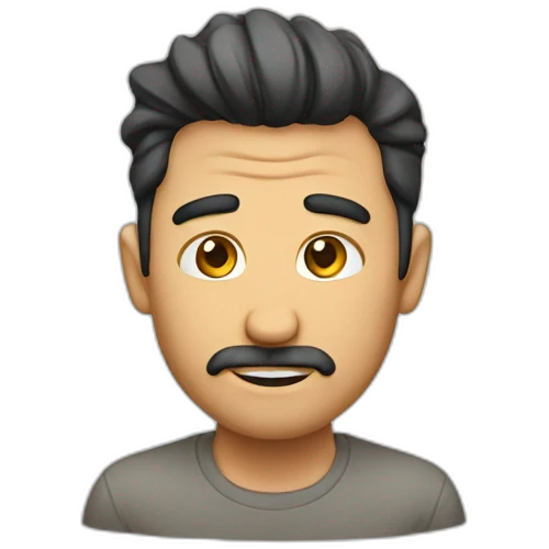 Hombre agarrandose la cabeza emoji