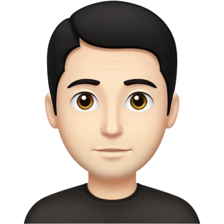 white guy with black hair who is jewish emoji