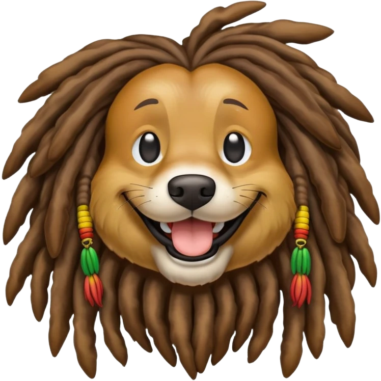 Rasta dog emoji