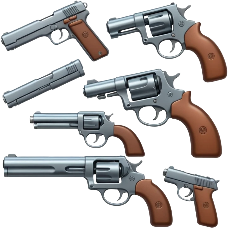 group of guns emoji