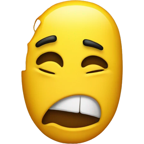 Grossed out yellow emoji  emoji