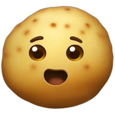 Potato with the meatballs emoji