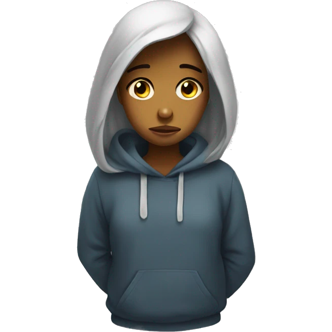 sad girl emoji