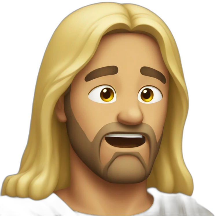 Jesus crying emoji