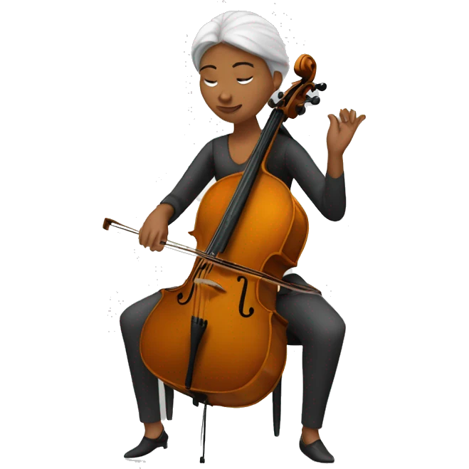 woman playing cello emoji