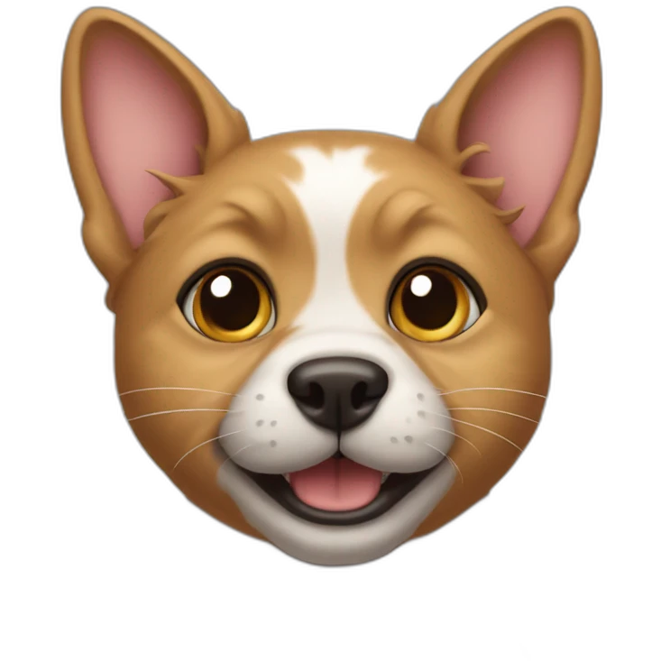 cat-dog cartoon emoji