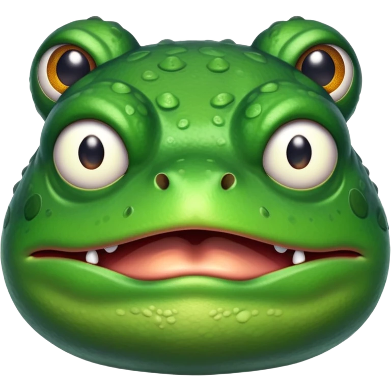 angry frog with furrowed brows emoji
