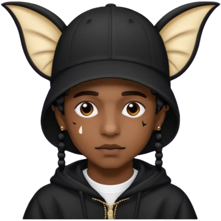 Bonnet de chauve-souris de playboi cartier  emoji